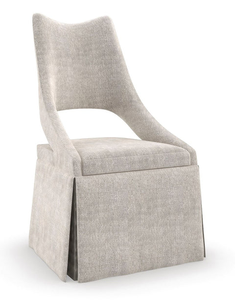 Timeless Minimalist Contemporary Crown Back Accent Chair