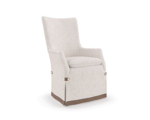 Timeless Minimalist Upholstered Traditional Armchair