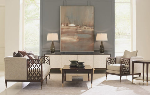 Contemporary Quiet Luxury Two-tone Accent Cabinet