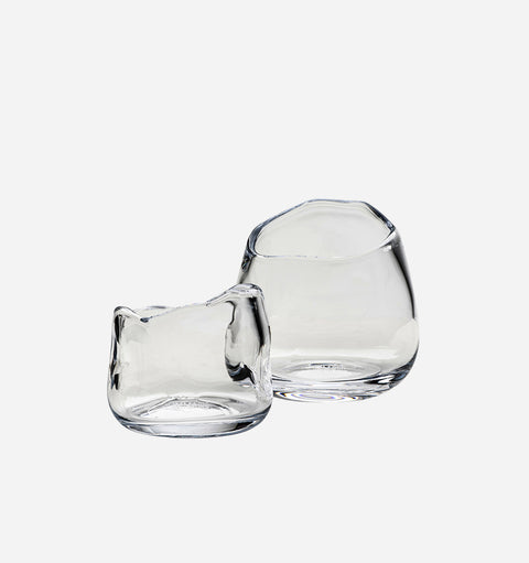 Punch Cup Candle Holders in Clear