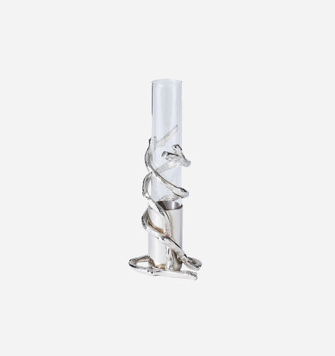 Decorating Essentials Contemporary Nickel Plated Bud Vase