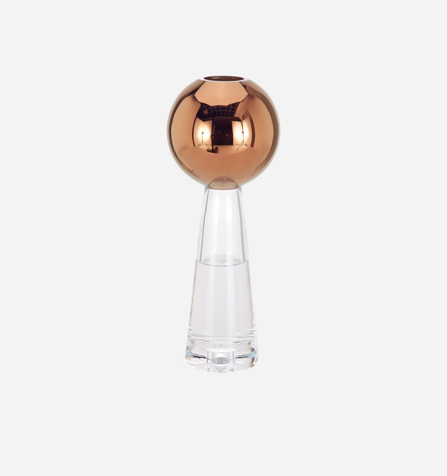 Tank Glass Round Stem Vase
