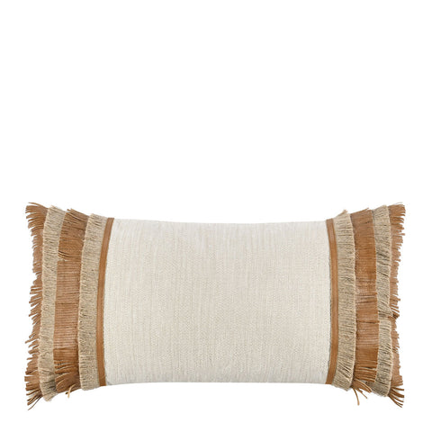 Classic Home Classic Bohemian Lumbar Pillow Set with Fringe - 14 x 26