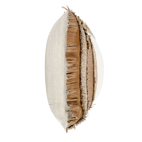 Classic Home Classic Bohemian Lumbar Pillow Set with Fringe - 14 x 26