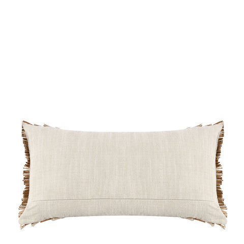 Classic Home Classic Bohemian Lumbar Pillow Set with Fringe - 14 x 26
