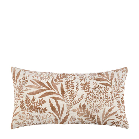 Classic Home Classic Organic Floral Linen Lumbar Pillow Set - 14 x 26