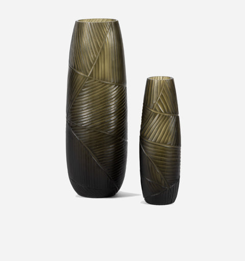 Decorating Essentials Abstract Textured Glass Table Vase