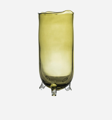 Decorating Essentials Contemporary Footed Vase in Green Vase