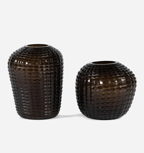 Gift Collection Faceted Beveled Table Vase for Modern Spaces