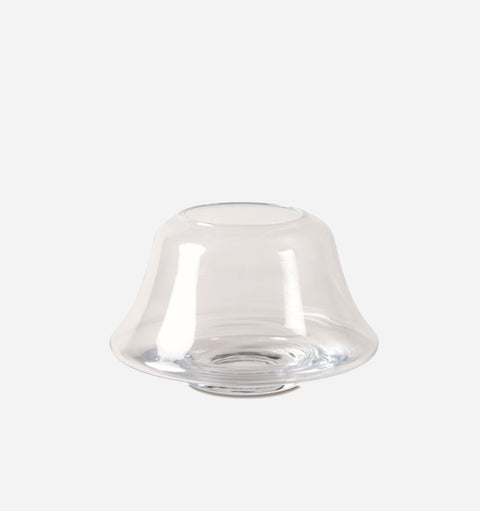 Decorating Essentials Asymmetrical Glass Bowl Vase