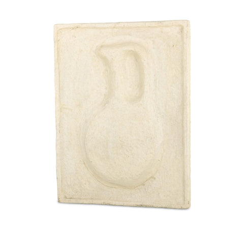 Vase Relief Sculpture II - Natural Paper Mache