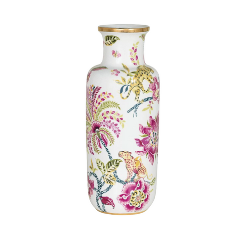 Decorating Essentials Bohemian Floral Painted Table Vase