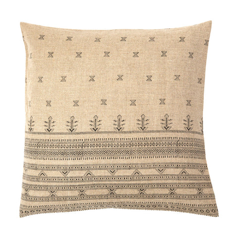 Filling Spaces Artful Traditionalist Bohemian Hand Block Print Accent Pillow - 18 x 18 - 20 x 20 - 22 x 22 - 24 x 24 - 26X 26 - 14 x 20 - 14 x 40 - 18 x 40 - 16 x 50