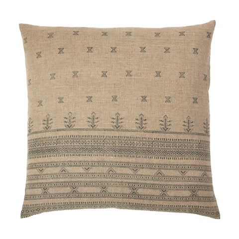 Filling Spaces Artful Traditionalist Bohemian Hand Block Print Accent Pillow - 18 x 18 - 20 x 20 - 22 x 22 - 24 x 24 - 26X 26 - 14 x 20 - 14 x 40 - 18 x 40 - 16 x 50
