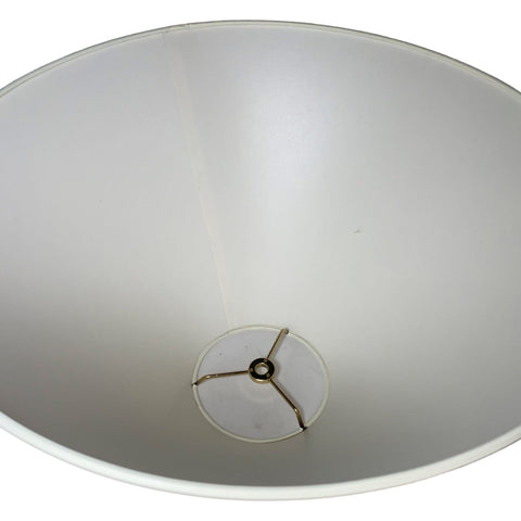 Vellum Paper Empire Lampshade | Cream Interior | 12-22"