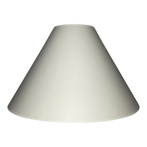 Vellum Paper Empire Lampshade | Cream Interior | 12-22"
