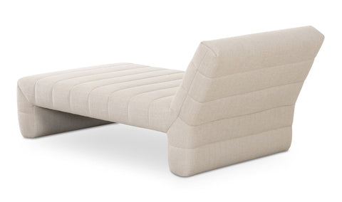 Timeless Minimalist Contemporary Lounger Sofa with Horizontal Tufting