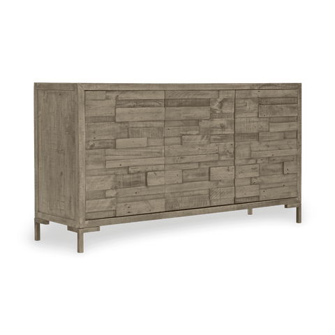 Shaw Mid Century Buffet Cabinet with Inset Handles