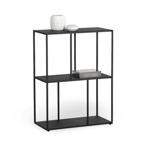 Eiffel Modern Matte Black Bookshelf