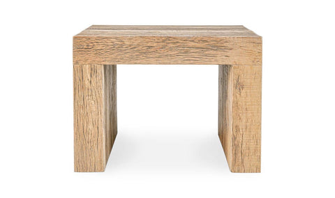 Evander Timeless Minimalist Oak Dining Bench with Plinth Base
