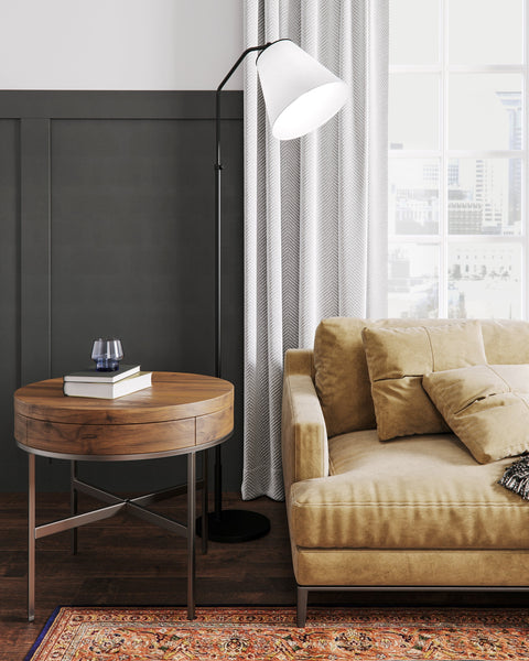 Ward Accent Contemporary Adjustable Height Floor Lamp