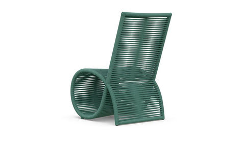Outdoor Living & Garden Modern Slat Back Dining Side Chair