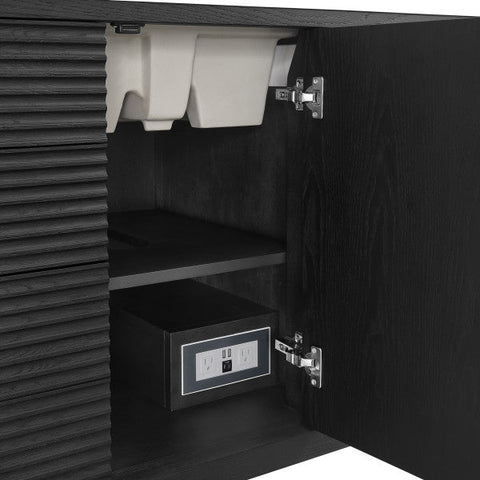 Myrrin Contemporary Freestanding Bathroom Vanity with Closed Storage