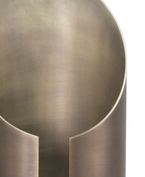 Weaver Accent Column Cut-Out Table Lamp in Brass Modern Design