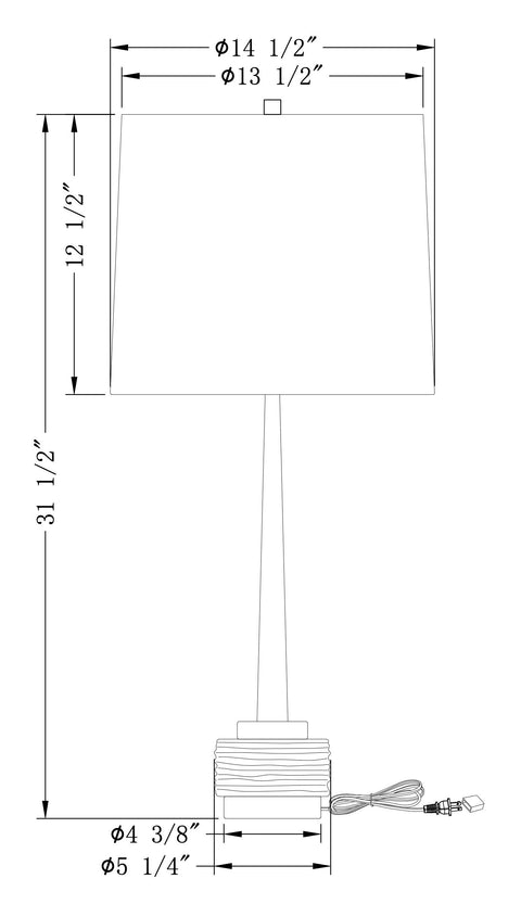 Weiss Ambient Sleek Drum Table Lamp Modern Design