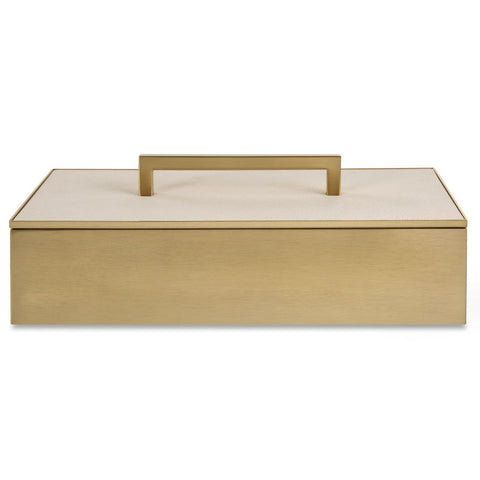 Decorating Essentials Brushed Brass Rectangle Decorative Box