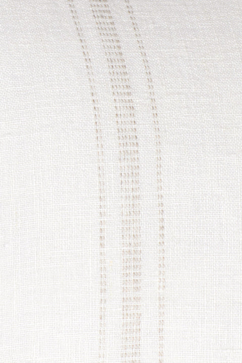 Monochromatic Scandinavian Embroidered Lumbar Throw Pillow