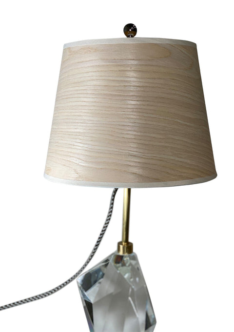 White Oak Wood Veneer Lamp Shade - 9” X 12” X 9”