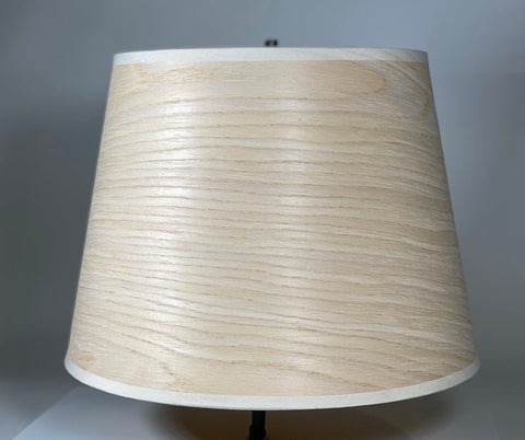 White Oak Wood Veneer Lamp Shade - 9” X 12” X 9”