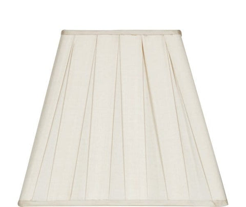 Wholesale - Box Pleat Square Silk Lamp Shades - (6) Shades per box