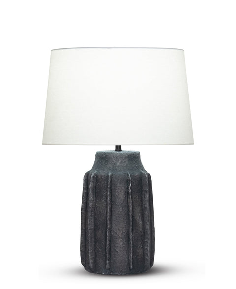 Wilkes Fluted Column Accent Table Lamp Modern Drum Design
