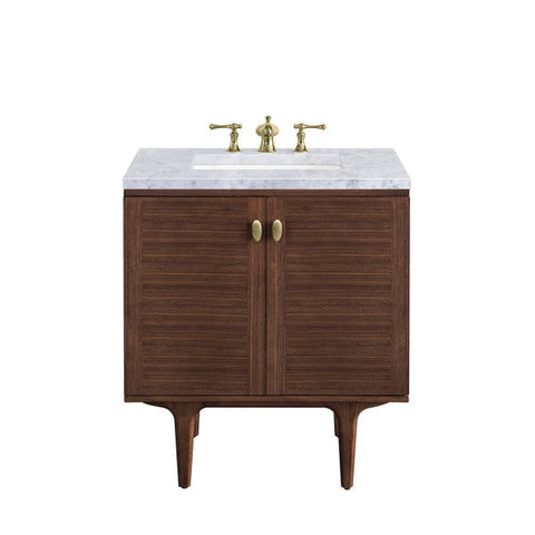 Amberly Mid Century Freestanding Bathroom Vanity with Single Bowl