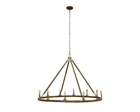 Wolfgang Rustic Candelabra Chandelier Accent Ceiling Light