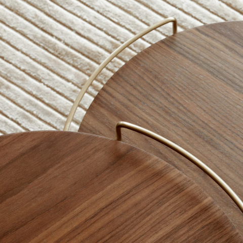 Tradespoke Umanoff Minimalist Space Saving Round Accent Table