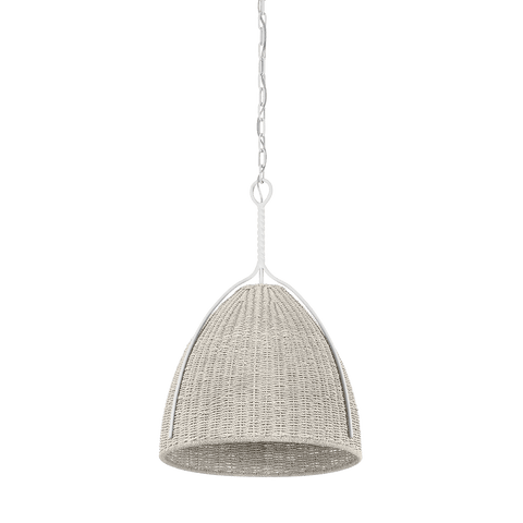 Woodlawn Ambient Textured Bell Pendant Light Coastal Style