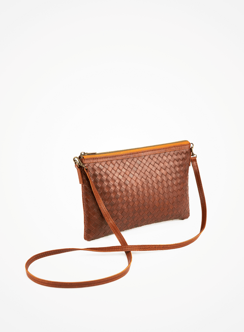 Artful Traditionalist Handmade Braided Basket Weave Crossbody