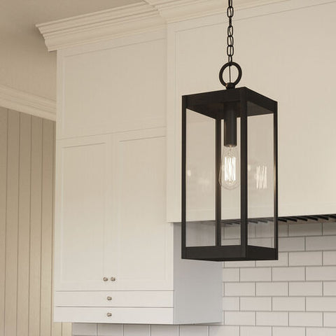 Westover Ambient Lantern with Beveled Finish Post Light
