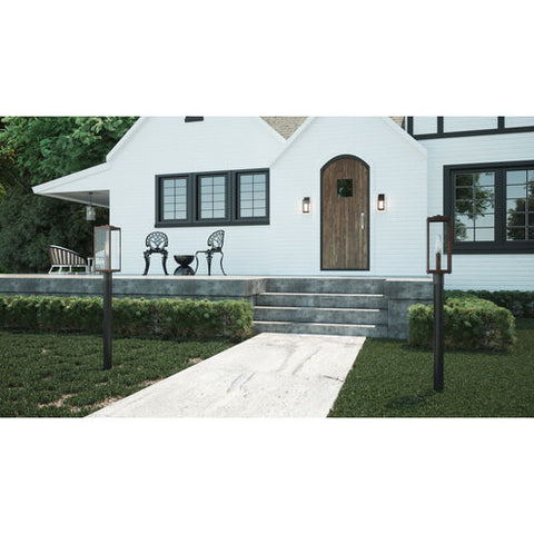 Westover Ambient Lantern with Beveled Finish Post Light