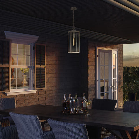 Westover Ambient Lantern with Beveled Finish Post Light