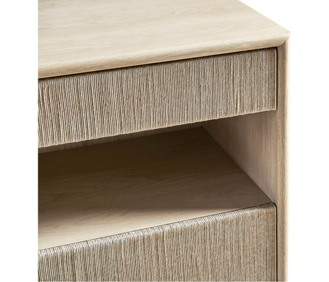 Jonathan Charles Contemporary Eclectic Rectangle Nightstand