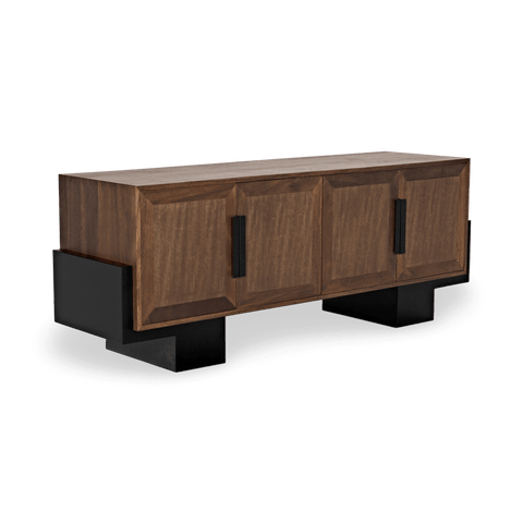 Modern Walnut Veneer Sideboard Cabinet