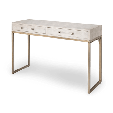 Kain Shagreen Entryway Console with Frame Base