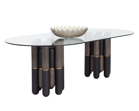 Sunpan Yanna Eclectic Curved Dining Table
