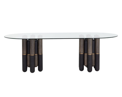 Sunpan Yanna Eclectic Curved Dining Table