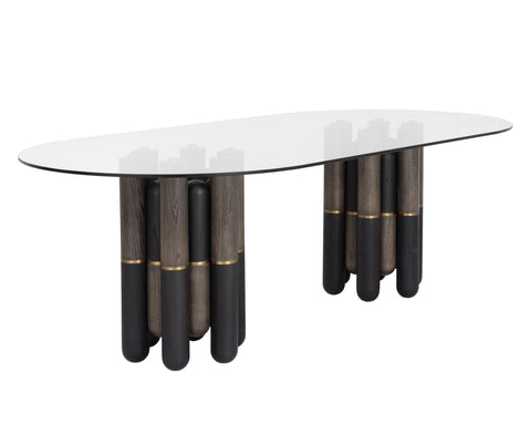 Sunpan Yanna Eclectic Curved Dining Table
