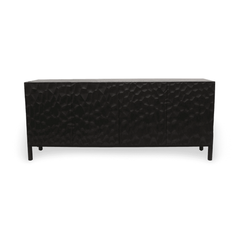 Asian Modern Oak Sideboard Cabinet